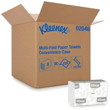 Essuie-mains blanc - Kimberly-Clark 02046 (Caisse de 8)